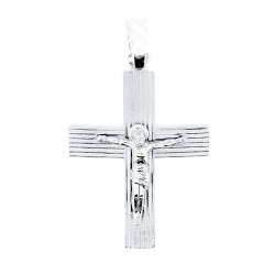 Λευκόχρυσος ανδρικός σταυρός Κ9